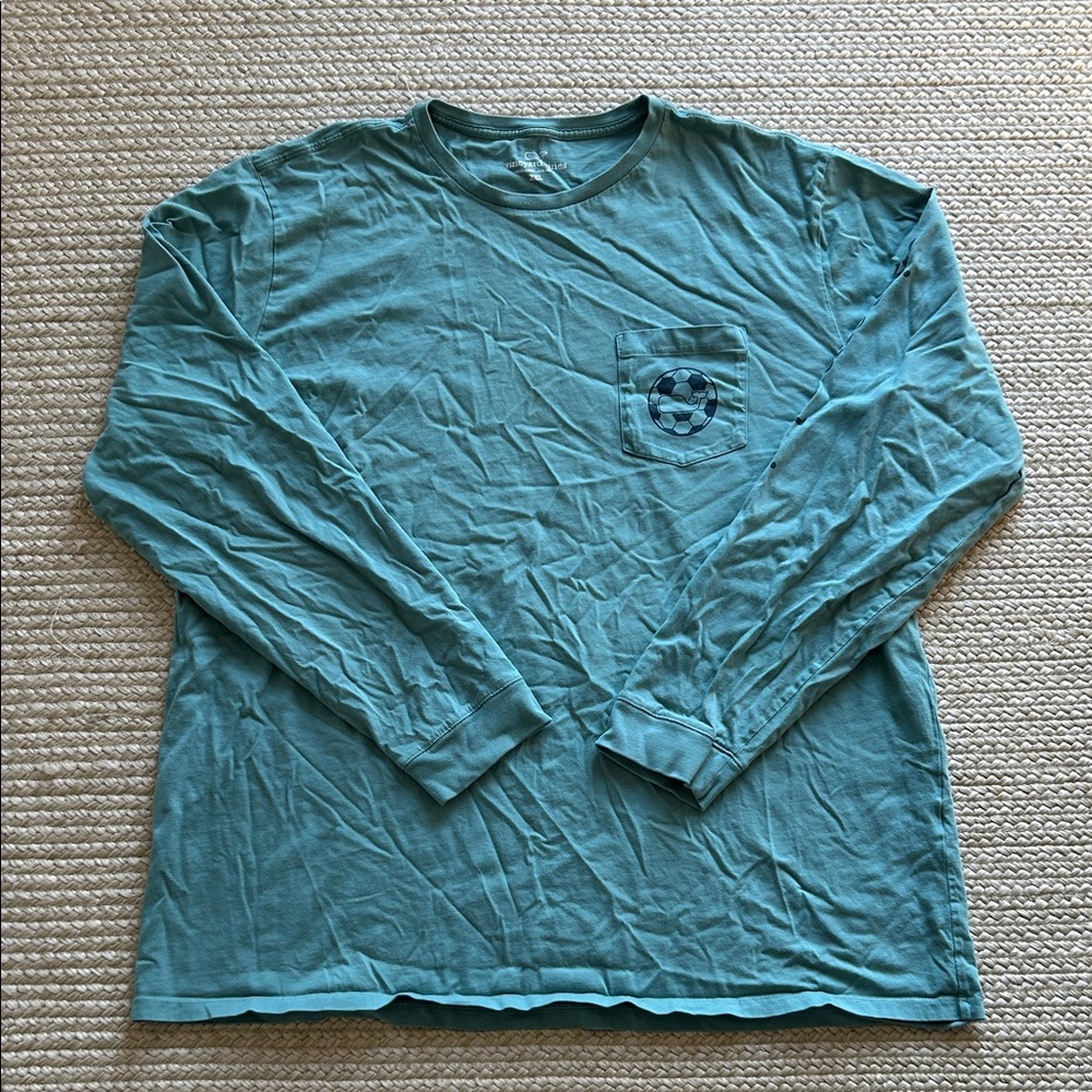 Vineyard Vines Men's Blue Long Sleeve Tee